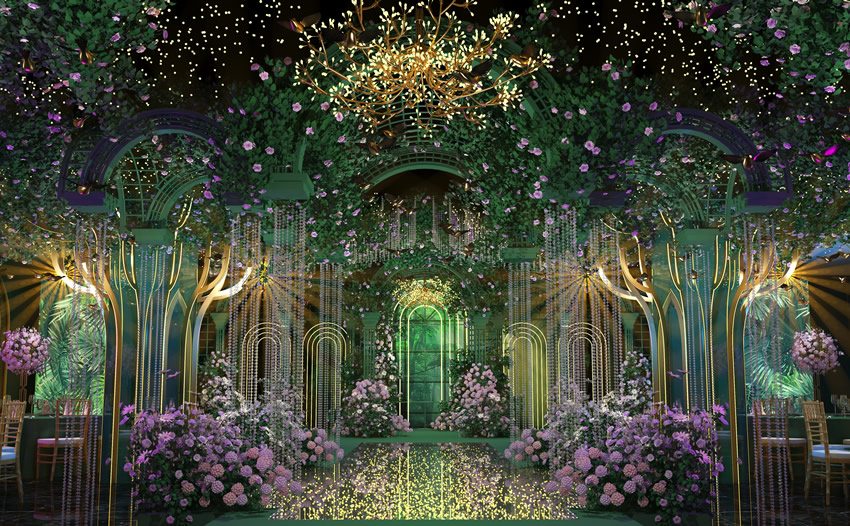 九龙奇妙森林婚礼堂效果展示